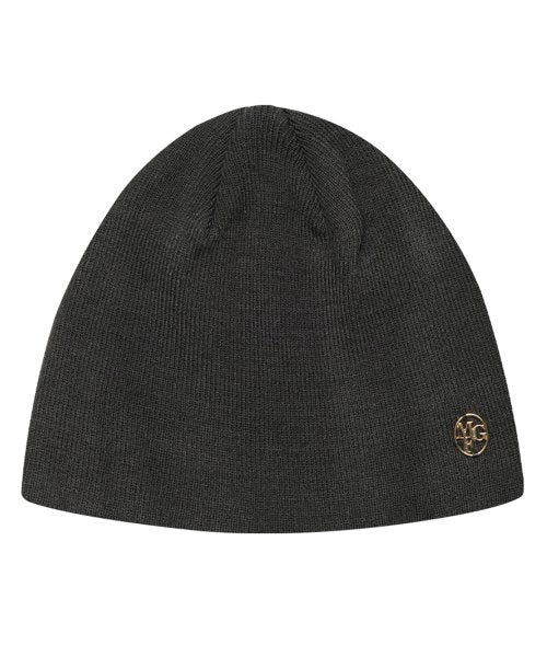 CIRCLE LOGO BEANIE CHARCOAL