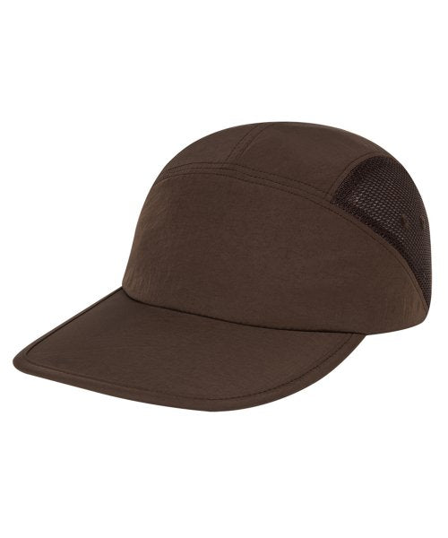 BASIC MG LOGO MESH NYLON CAP BROWN