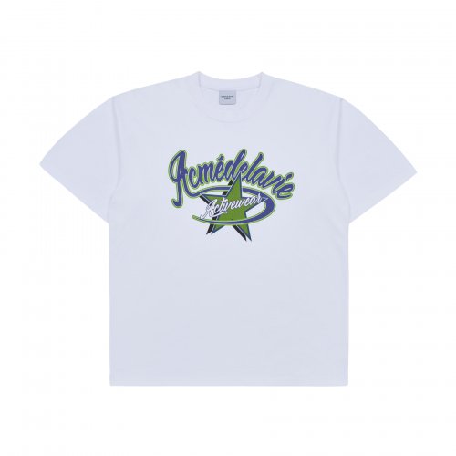 STAR BASEBALL SHORT SLEEVE T-SHIRT WHITE