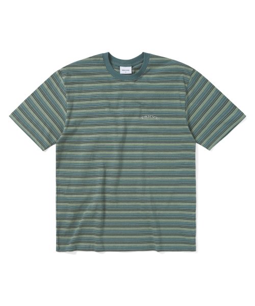 STRIPED TEE GREEN