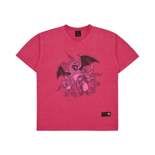 acme de la vie l Pokemon FAIRI EVOLUTION PIGMENT SHORT SLEEVE T-SHIRT PINK