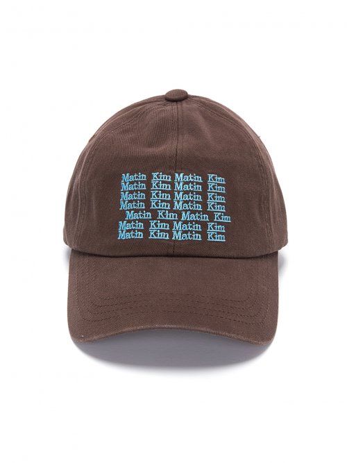 LETTERING BALL CAP IN BROWN