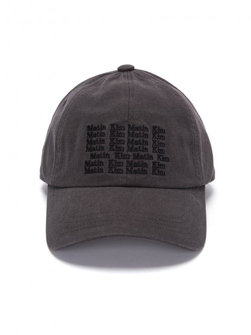 LETTERING BALL CAP IN CHARCOAL