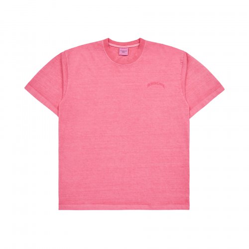 MIDDLE AGE LOGO PIGMENT WASHING SHORT SLEEVE T-SHIRT PINK