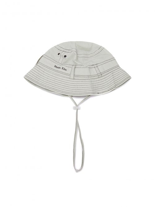 MATIN STITCH SAFARI BUCKET HAT IN BEIGE