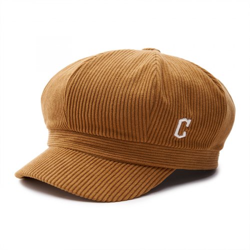 BASIC CORDUROY NEWSBOY CAP CLE (CAMEL)