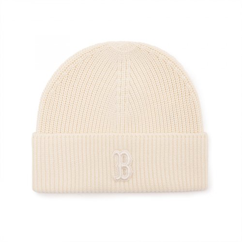 BASIC SMALL LOGO SHORTBEANIE BOS (D.CREAM)