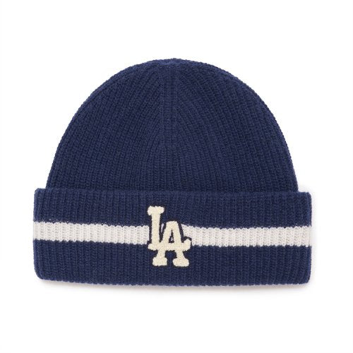 VARSITY STRIPE MID BEANIE LA (NAVY)