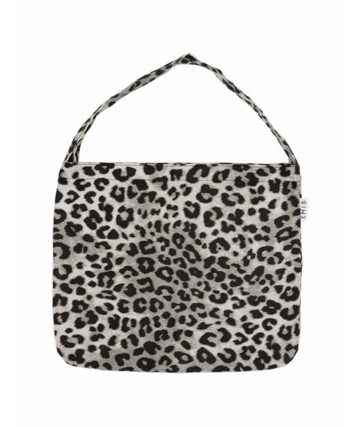 NEW LEOPARD CORDUROY ECO BAG-GRAY