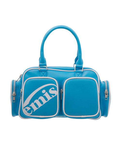 CROPPED LOGO MULTI-POCKET BAG-AQUA BLUE