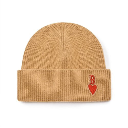 HEART MID BEANIE BOS (L.CAMEL)