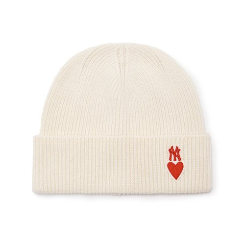 HEART MID BEANIE NY (D.CREAM)