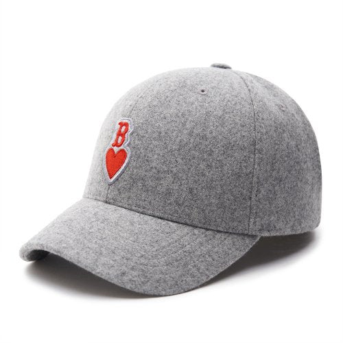 HEART WOOL STRUCTURE CAP BOS (MELANGE GREY)