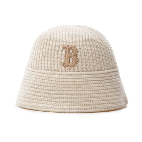 BASIC KNIT DROP BUCKET HAT BOS (D.CREAM)