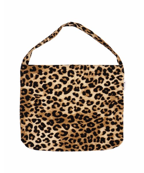 NEW LEOPARD CORDUROY ECO BAG-BEIGE