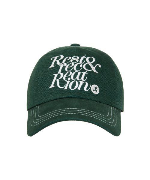 RR STITCH BALL CAP_DARK GREEN