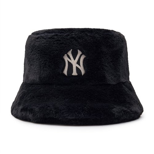 FUR BUCKET HAT NY (BLACK)