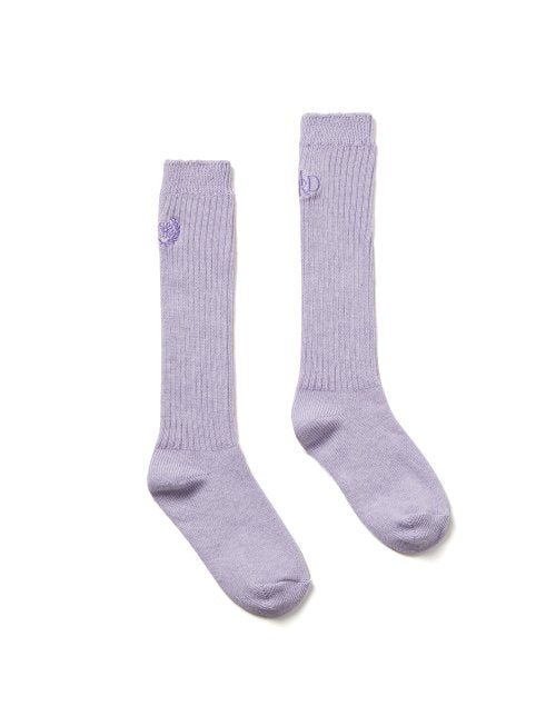 LONG SOCKS MRD LOGO_LAVENDER PURPLE