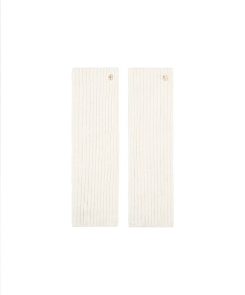 W CIRCLE LOGO LEG WARMER IVORY