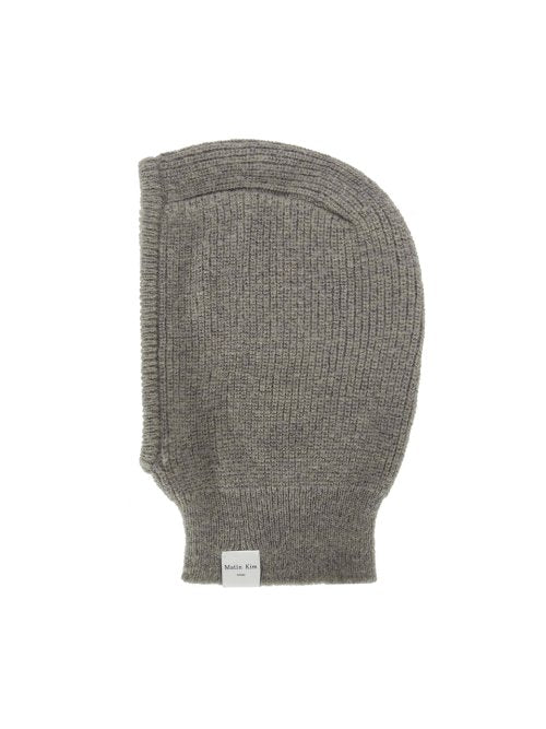 ROUND KNIT BALACLAVA IN KHAKI GREY