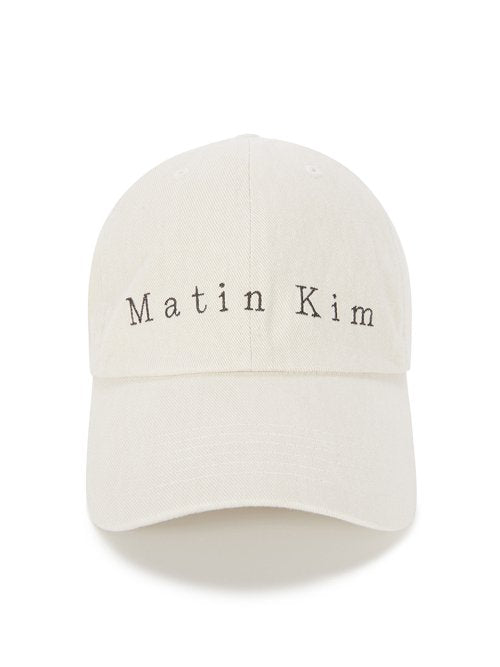 MATIN COTTON WASHED BALL CAP IN LIGHT BEIGE