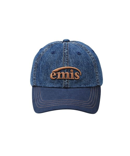 WASHED DENIM BALL CAP-BLUE/NAVY